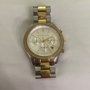GUC Silver and gold michael Kors watch